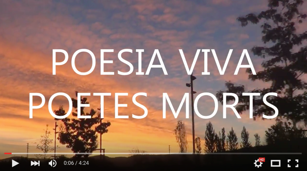 Poesia viva, poetes morts.